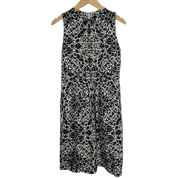 Tory Burch- Black and White- Silk Blend Sheath dress- size 4 - Picture 1 of 9